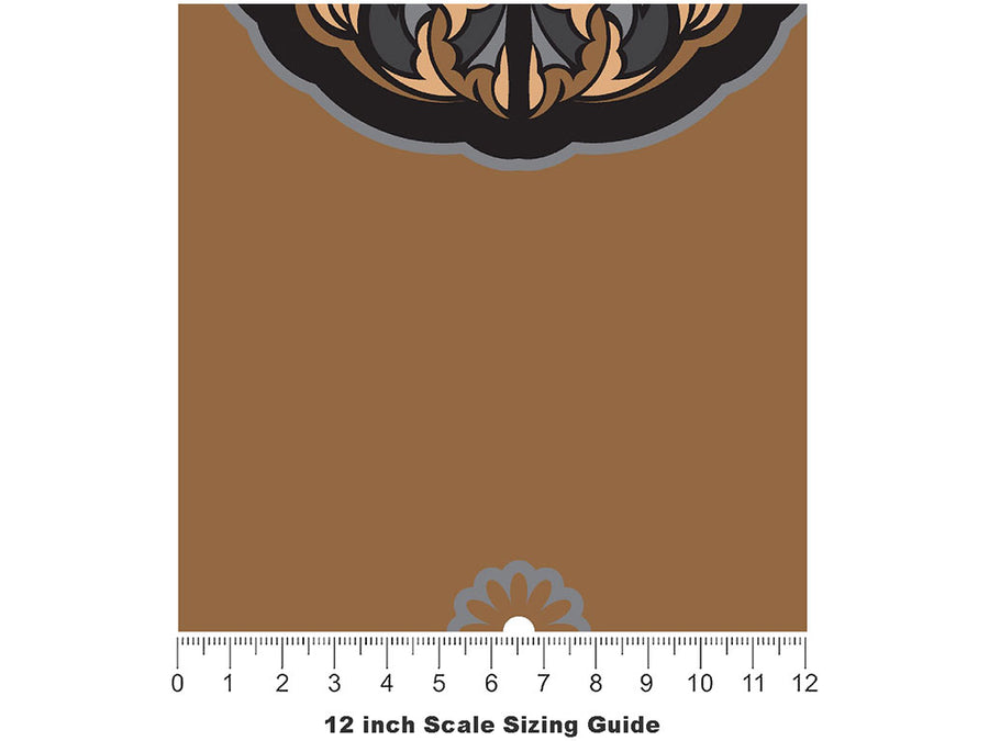 Brown Vengeance Animal Vinyl Film Pattern Size 12 inch Scale~Rwraps Brown Vengeance Animal Sizing Chart~2