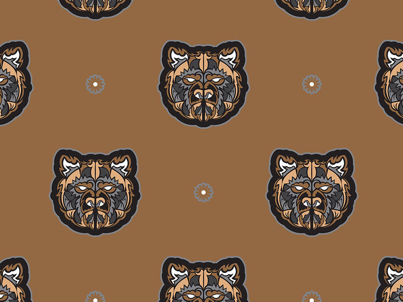 Brown Vengeance Animal Vinyl Wrap Pattern~Rwraps Series 914 Digitally Printed Vinyl Wrap~0