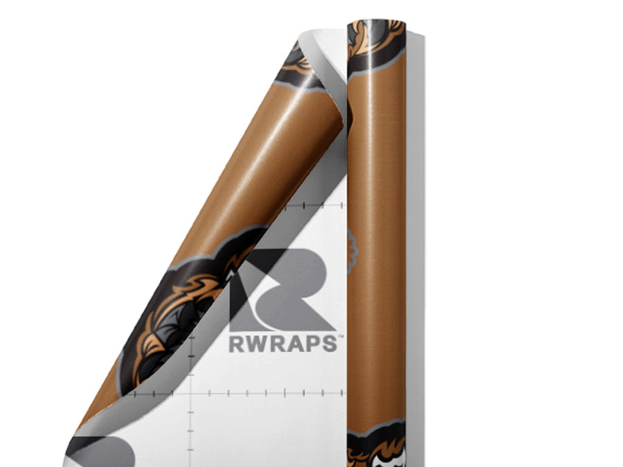 Brown Vengeance Animal Wrap Film Sheets~Rwraps Series 914 Brown Vengeance Animal Scrolled Sheet~3