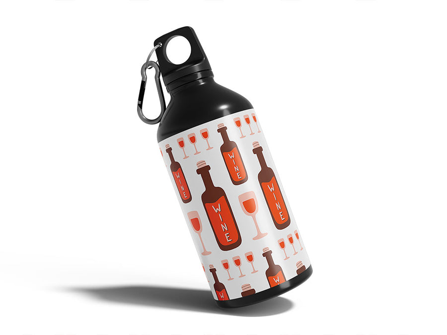 brunch time alcohol Water Bottle DIY Stickers