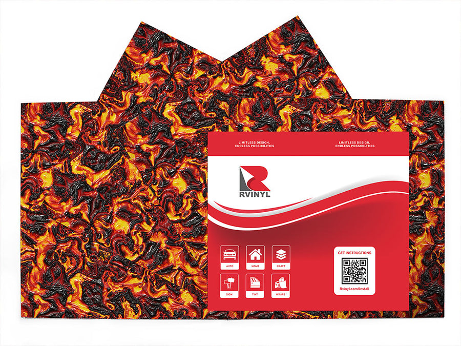 brutal eruption lava Craft Vinyl Sheet Pack