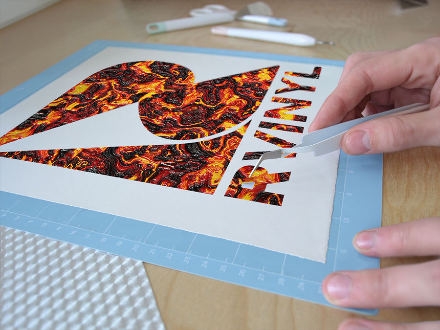 brutal eruption lava Easy Weed Craft Vinyl