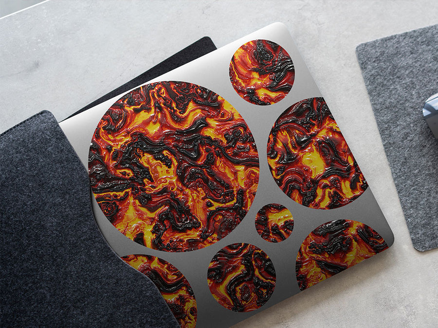 brutal eruption lava DIY Laptop Stickers
