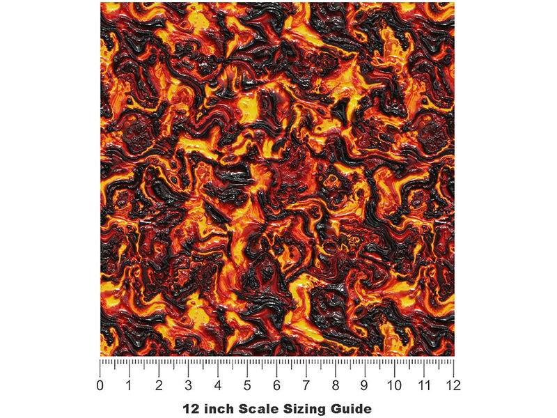 Brutal Eruption Lava Vinyl Film Pattern Size 12 inch Scale~Rwraps Brutal Eruption Lava Sizing Chart~2
