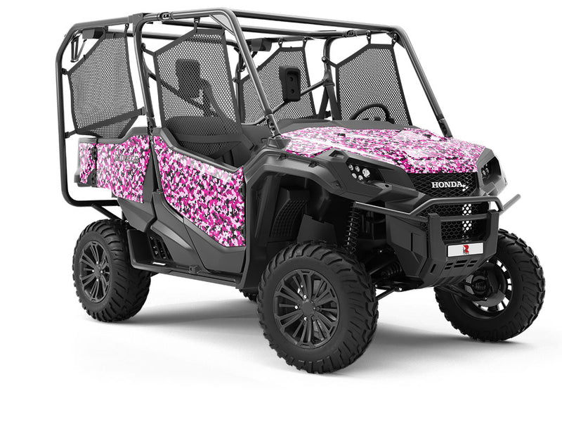 Bubble Gum Camouflage Utility Vehicle Vinyl Wrap