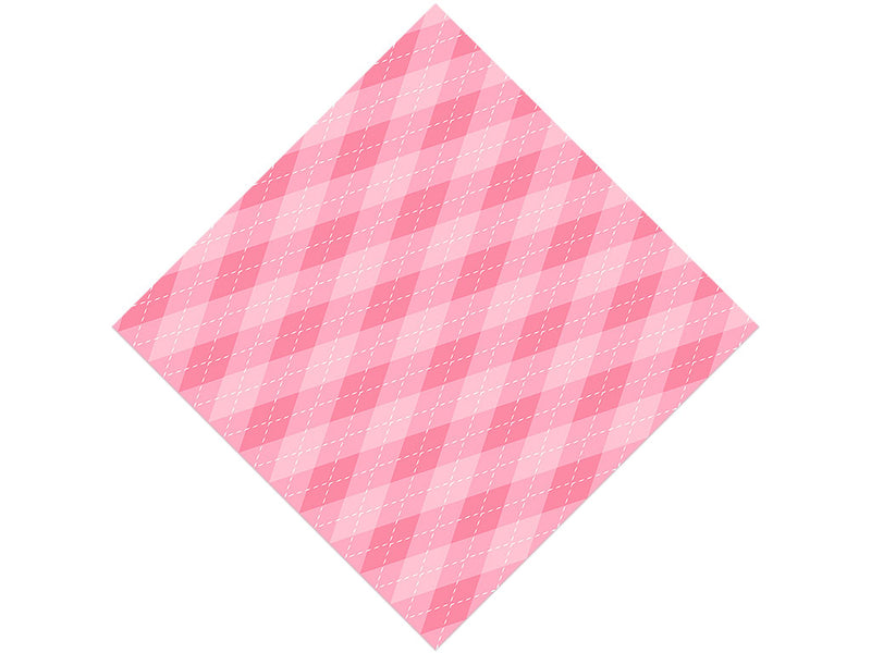 Bubblegum Argyle Vinyl Wrap Pattern