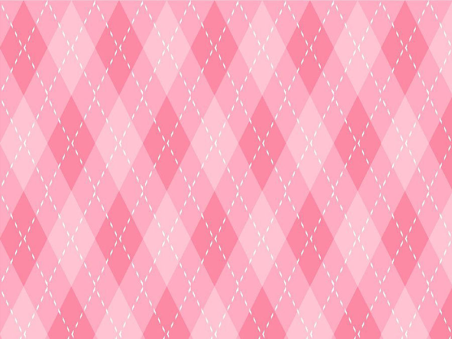 Bubblegum Argyle Vinyl Wrap Pattern~Rwraps Series 914 Digitally Printed Vinyl Wrap~0