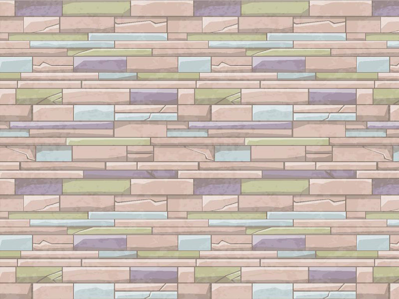 Bubblegum Pink Brick Vinyl Wrap Pattern~Rwraps Series 914 Digitally Printed Vinyl Wrap~0
