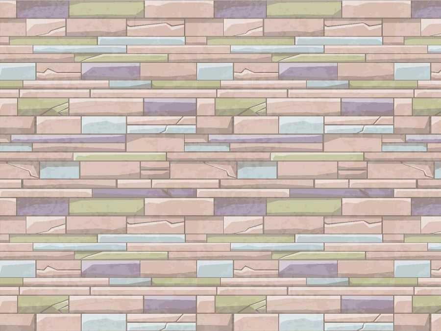 Bubblegum Pink Brick Vinyl Wrap Pattern~Rwraps Series 914 Digitally Printed Vinyl Wrap~0