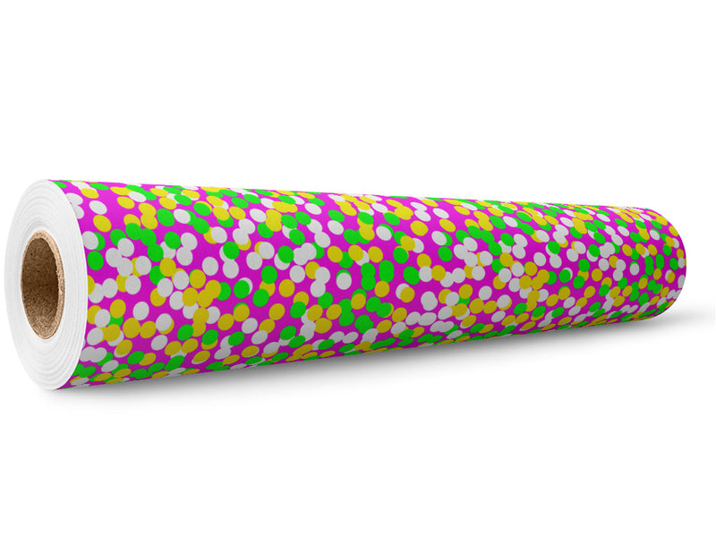 Bubbling Experiment Polka Dot Wrap Film Wholesale Roll~Rwraps Series 914 Digitally Printed Vinyl Roll~5