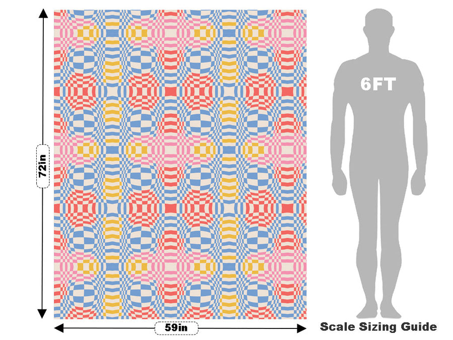 Bubbling Wall Optical Illusion Vehicle Wrap Scale~Rwraps Series 914 Bubbling Wall Optical Illusion Measurements~1