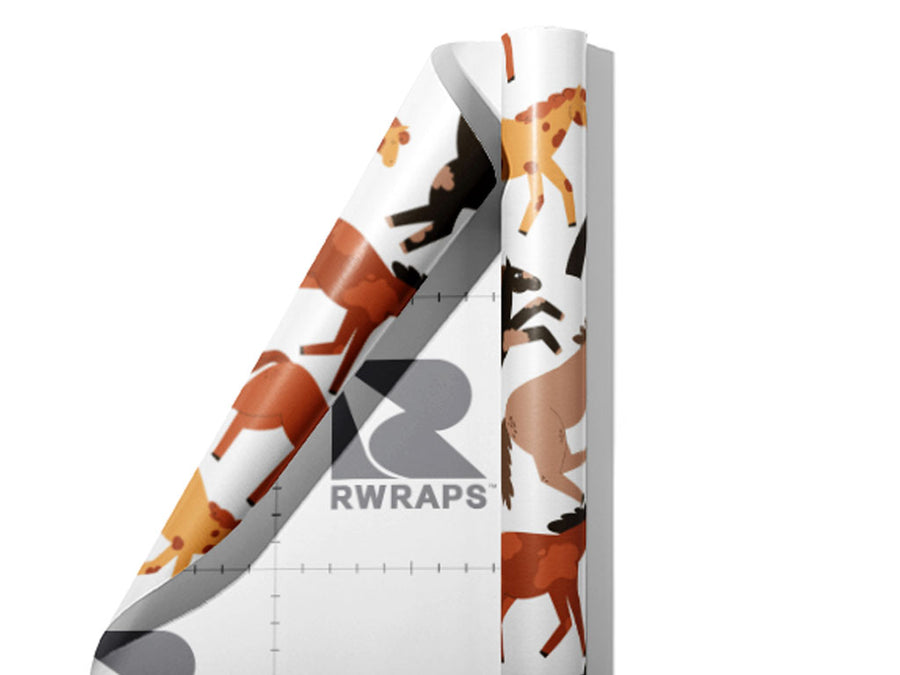 Bucking Bronco Animal Wrap Film Sheets~Rwraps Series 914 Bucking Bronco Animal Scrolled Sheet~3