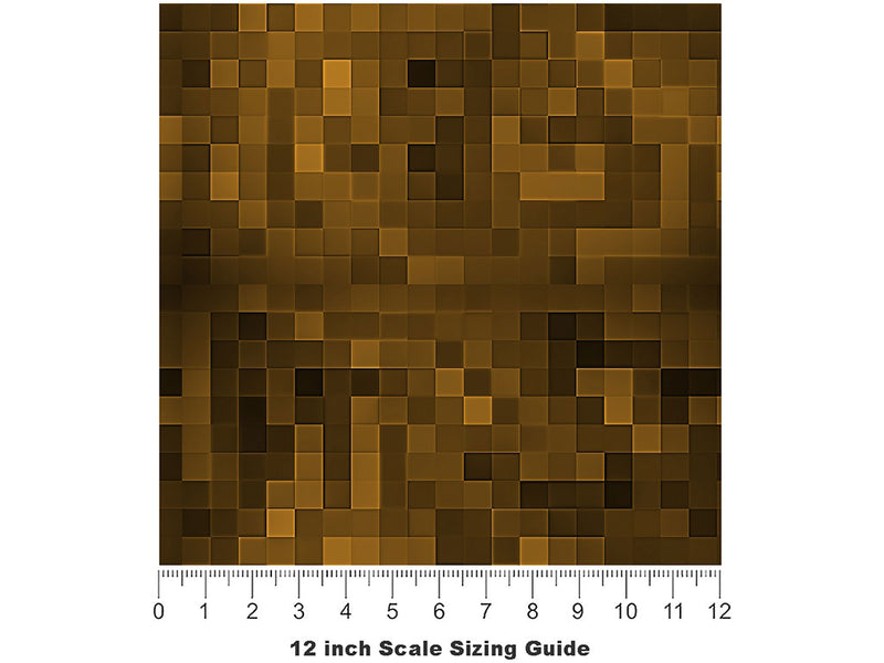 Buff Out Pixel Vinyl Film Pattern Size 12 inch Scale~Rwraps Buff Out Pixel Sizing Chart~2
