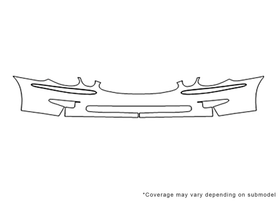 allure 3M Clear Bra Bumper Precut PPF Diagram