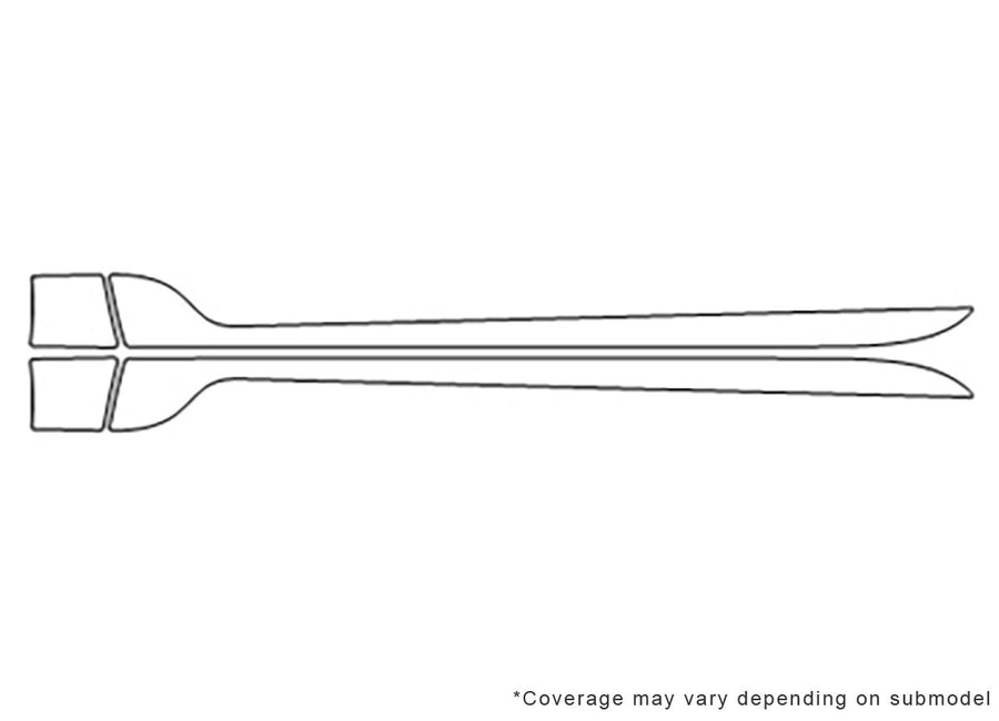 cascada 3M Clear Bra Door Cup Precut PPF Diagram