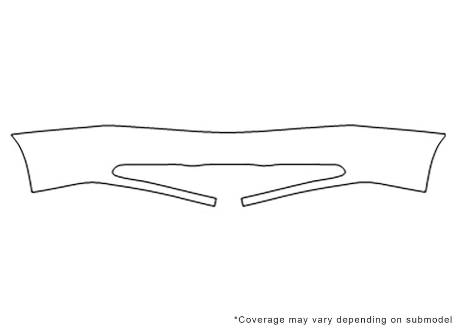 century Avery Dennison Clear Bra Bumper Precut PPF Diagram