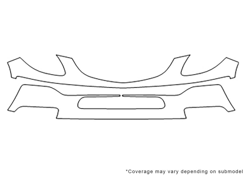 enclave Avery Dennison Clear Bra Bumper Precut PPF Diagram