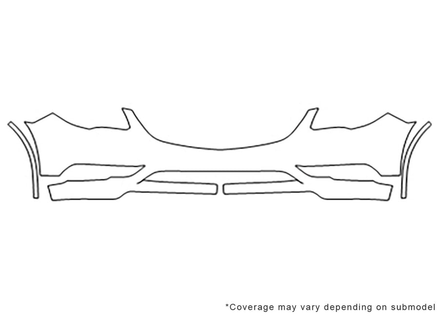 enclave 3M Clear Bra Bumper Precut PPF Diagram