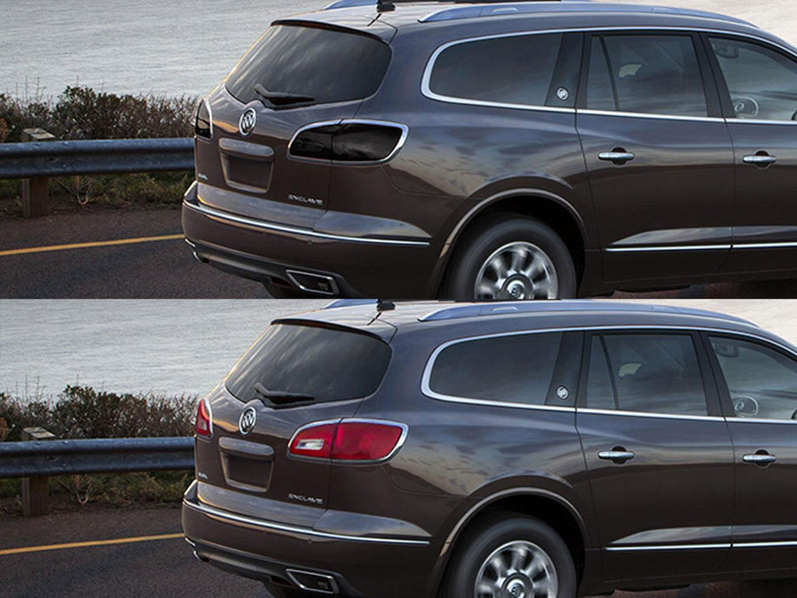 enclave Before and After Smoked Taillights