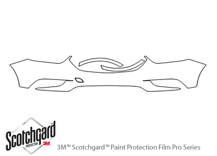 encore 3M Clear Bra Bumper Precut PPF Diagram