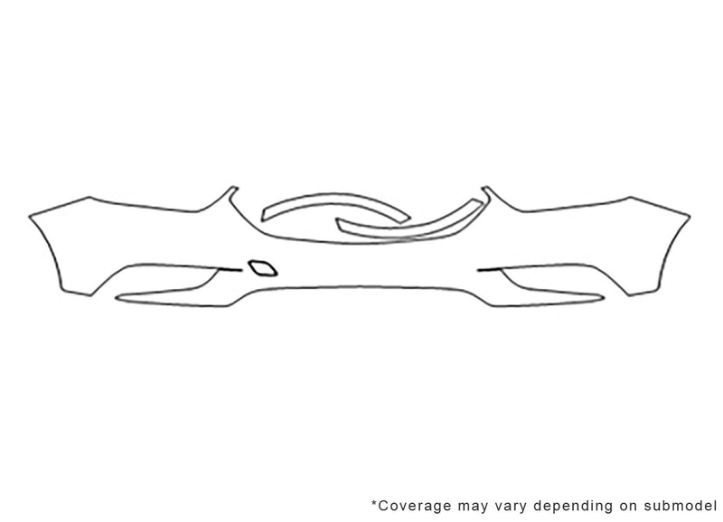 encore 3M Clear Bra Bumper Precut PPF Diagram