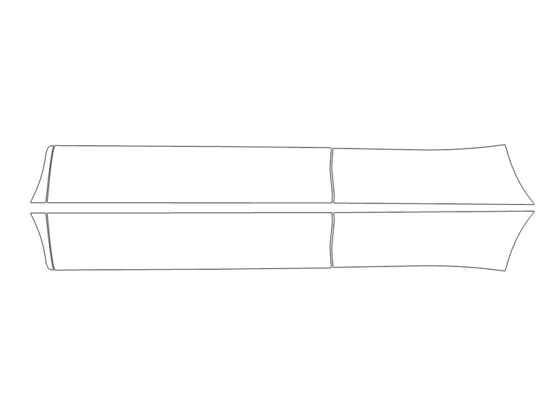 encore Avery Dennison Clear Bra Door Cup Precut PPF Diagram