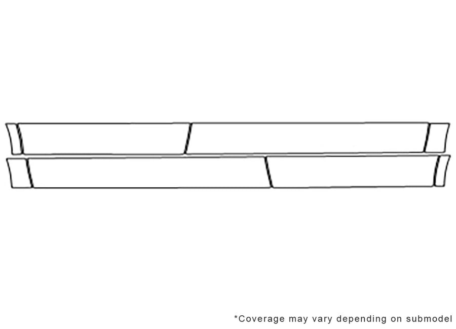 lacrosse Avery Dennison Clear Bra Door Cup Precut PPF Diagram