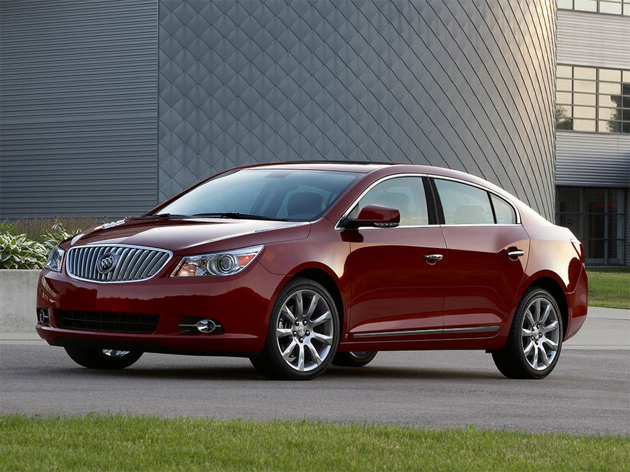 buick lacrosse 2005-2009 Brushed Aluminum Black Pillar Trim