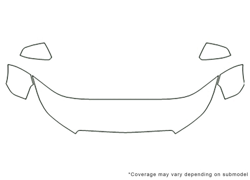 lacrosse 3M Clear Bra Hood Precut PPF Diagram