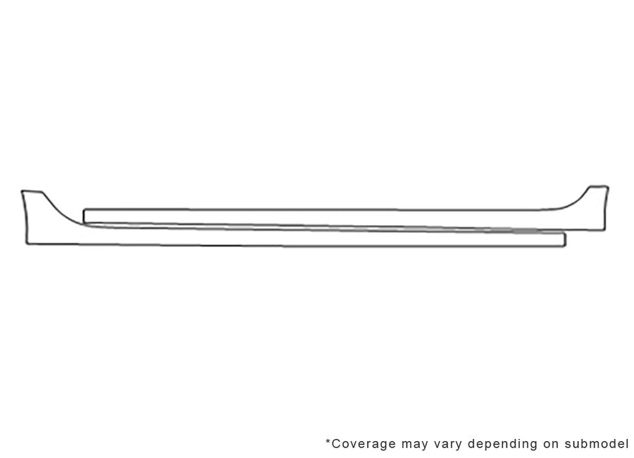 lacrosse Avery Dennison Clear Bra Door Cup Precut PPF Diagram