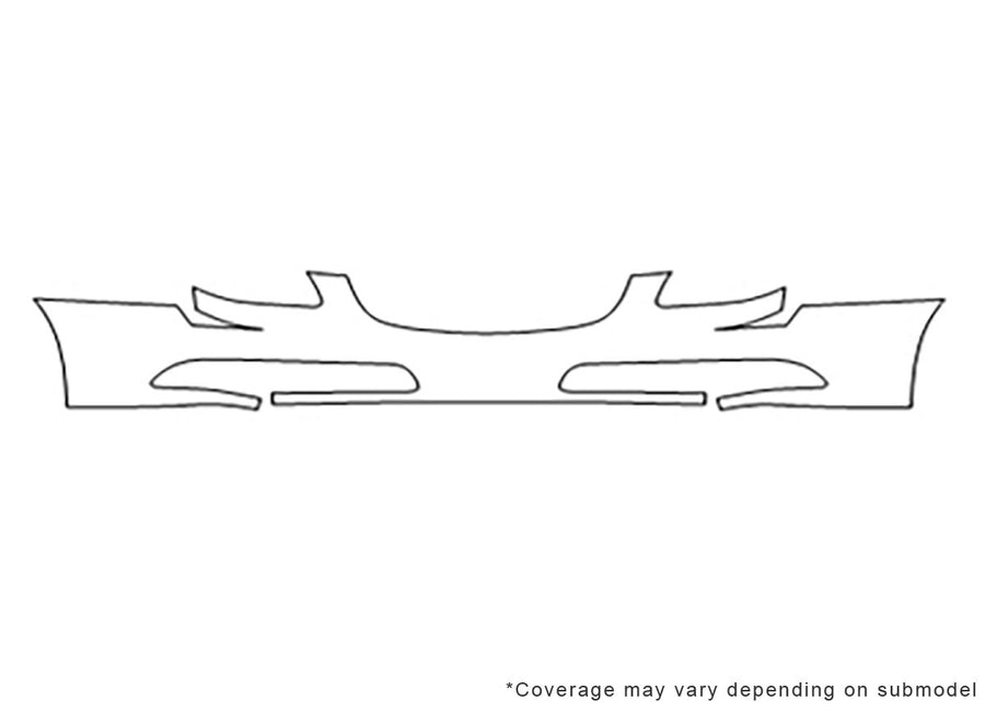 lucerne Avery Dennison Clear Bra Bumper Precut PPF Diagram