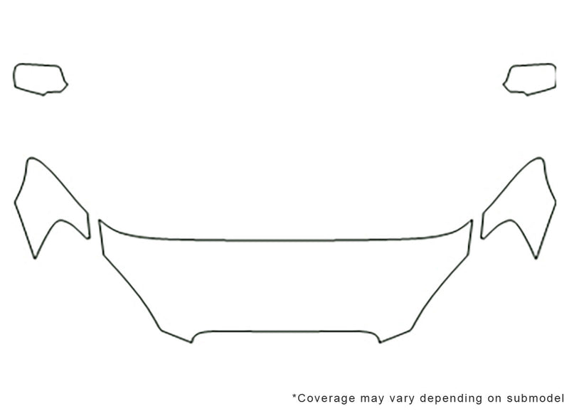 lucerne 3M Clear Bra Hood Precut PPF Diagram