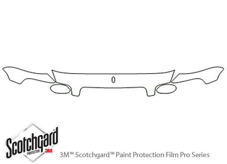 park avenue 3M Clear Bra Hood Precut PPF Diagram
