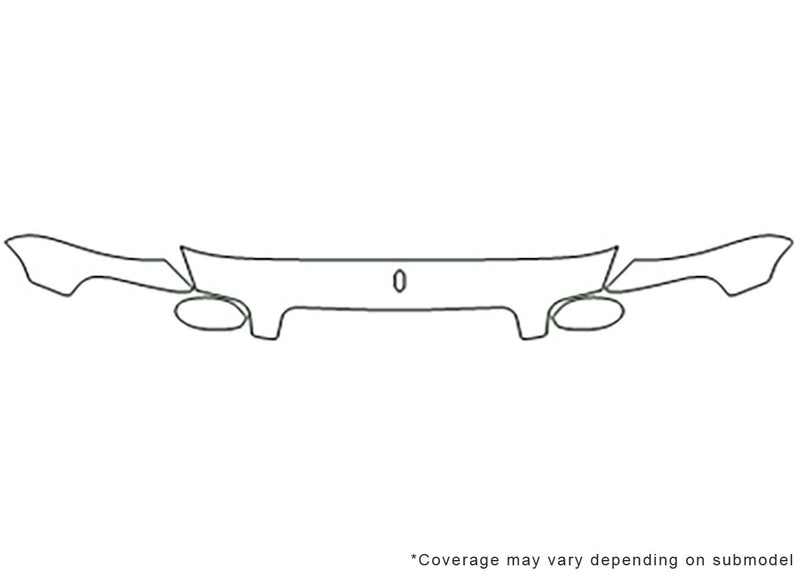 park avenue Avery Dennison Clear Bra Hood Precut PPF Diagram