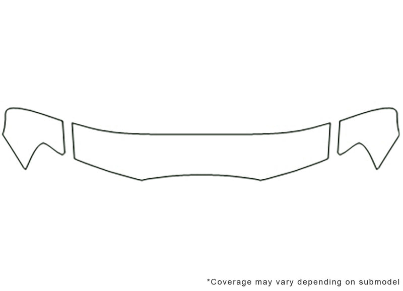 rainier 3M Clear Bra Hood Precut PPF Diagram