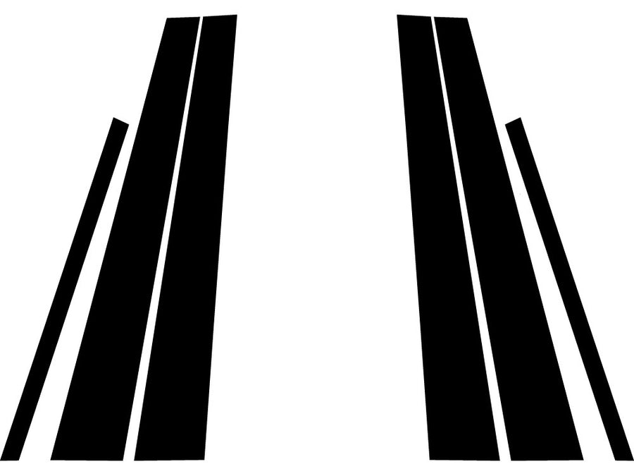 buick regal 1997-2004 Gloss Black Pillar Trim