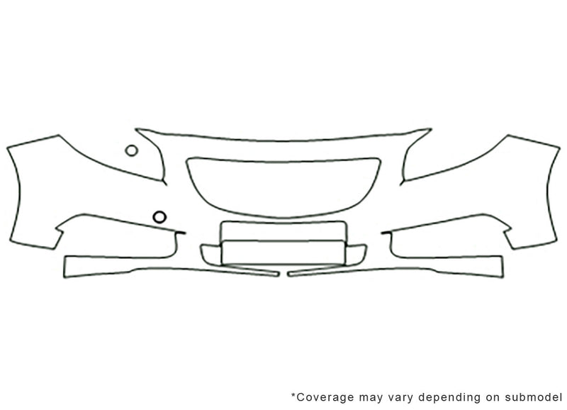 regal 3M Clear Bra Bumper Precut PPF Diagram