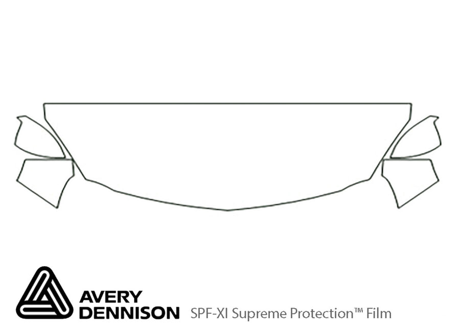 regal Avery Dennison Clear Bra Hood Precut PPF Diagram