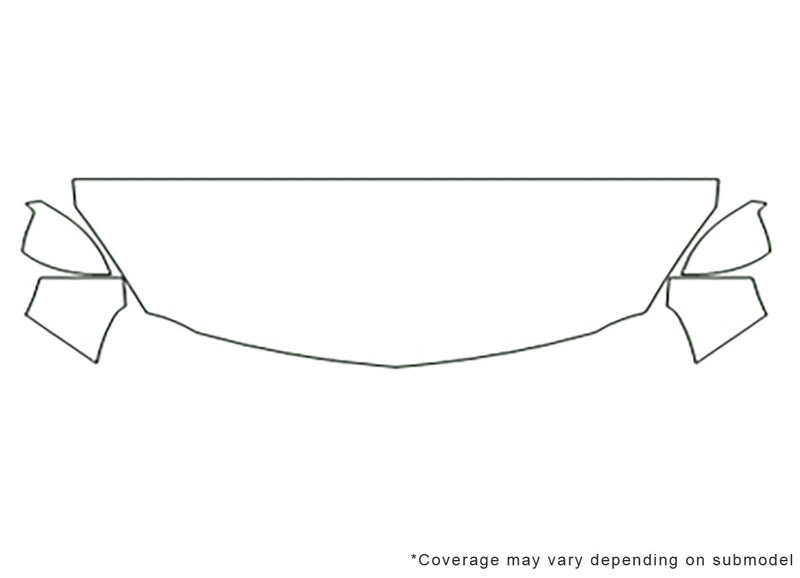 regal Avery Dennison Clear Bra Hood Precut PPF Diagram
