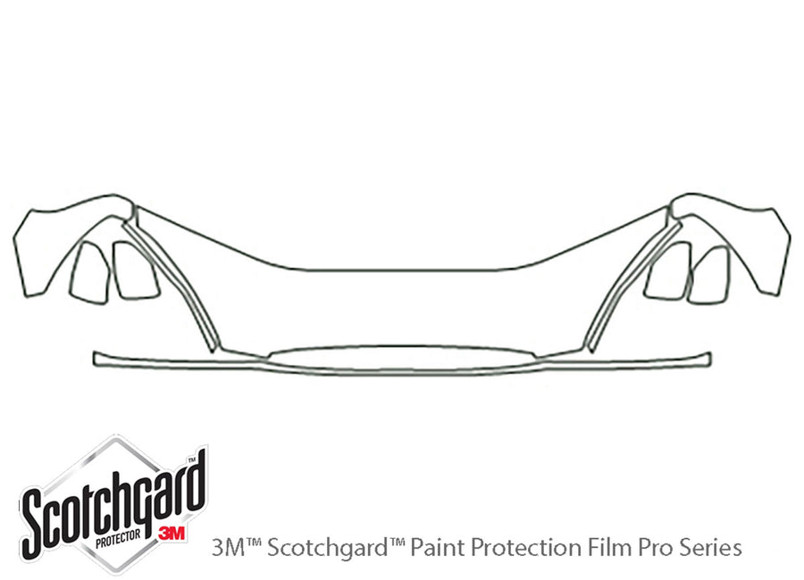 rendezvous 3M Clear Bra Hood Precut PPF Diagram