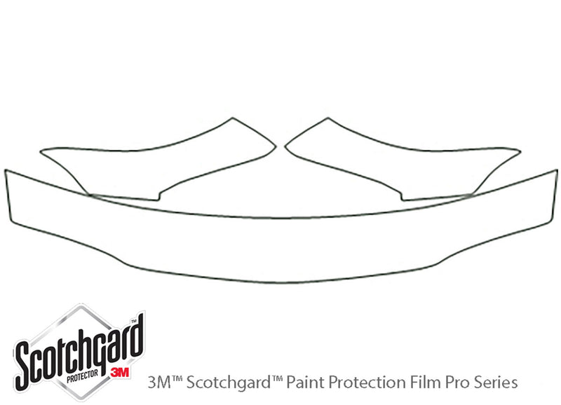 skylark 3M Clear Bra Hood Precut PPF Diagram
