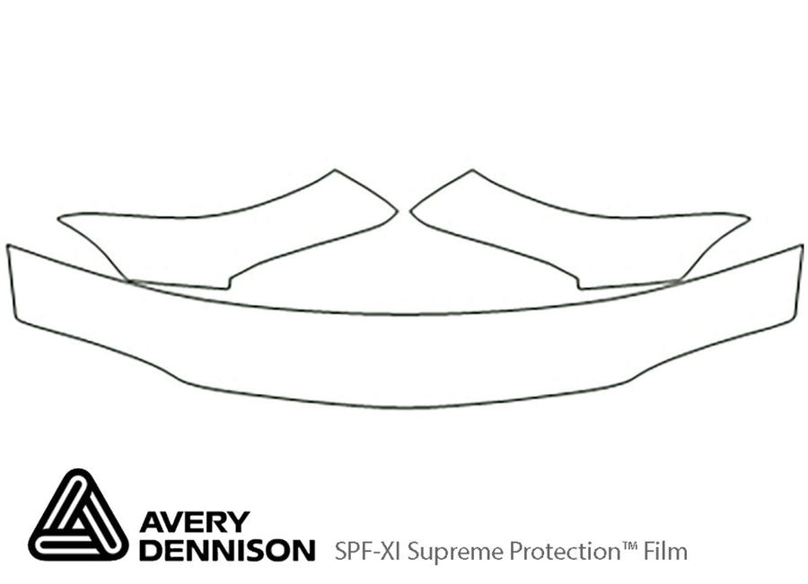 skylark Avery Dennison Clear Bra Hood Precut PPF Diagram
