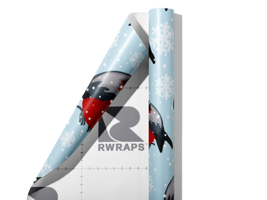 Bundle Up Birds Wrap Film Sheets~Rwraps Series 914 Bundle Up Birds Scrolled Sheet~3