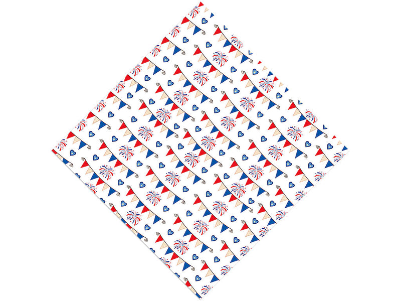 Bunting Stunting Americana Vinyl Wrap Pattern