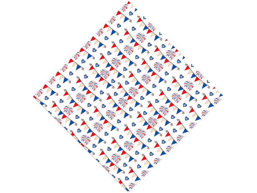 Bunting Stunting Americana Vinyl Wrap Pattern