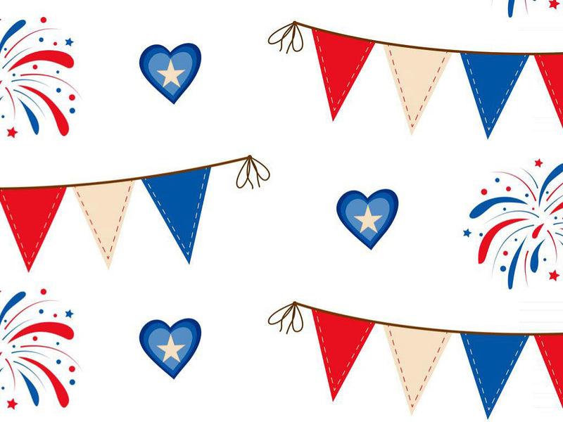 Bunting Stunting Americana Vinyl Wrap Pattern~Rwraps Series 914 Digitally Printed Vinyl Wrap~0