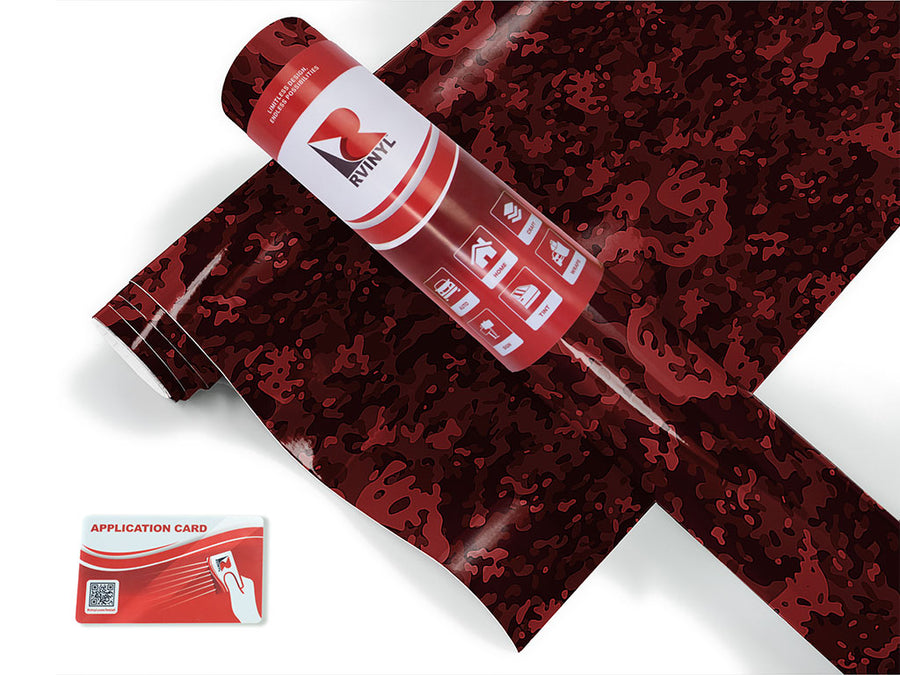 burgundy erdl camouflage Craft Vinyl Roll