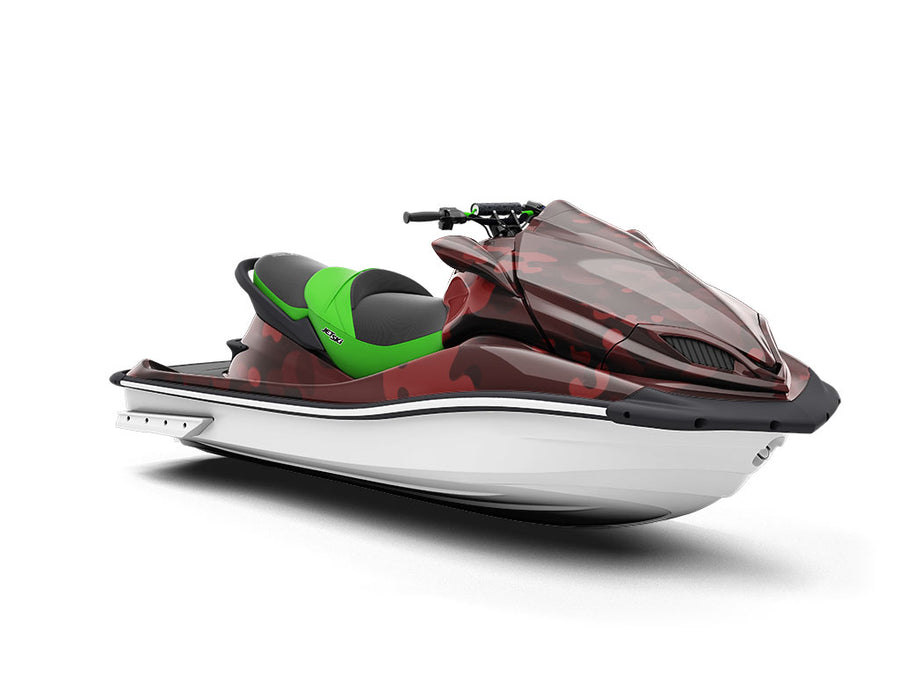 Burgundy ERDL Camouflage Jet Ski Vinyl Customized Wrap