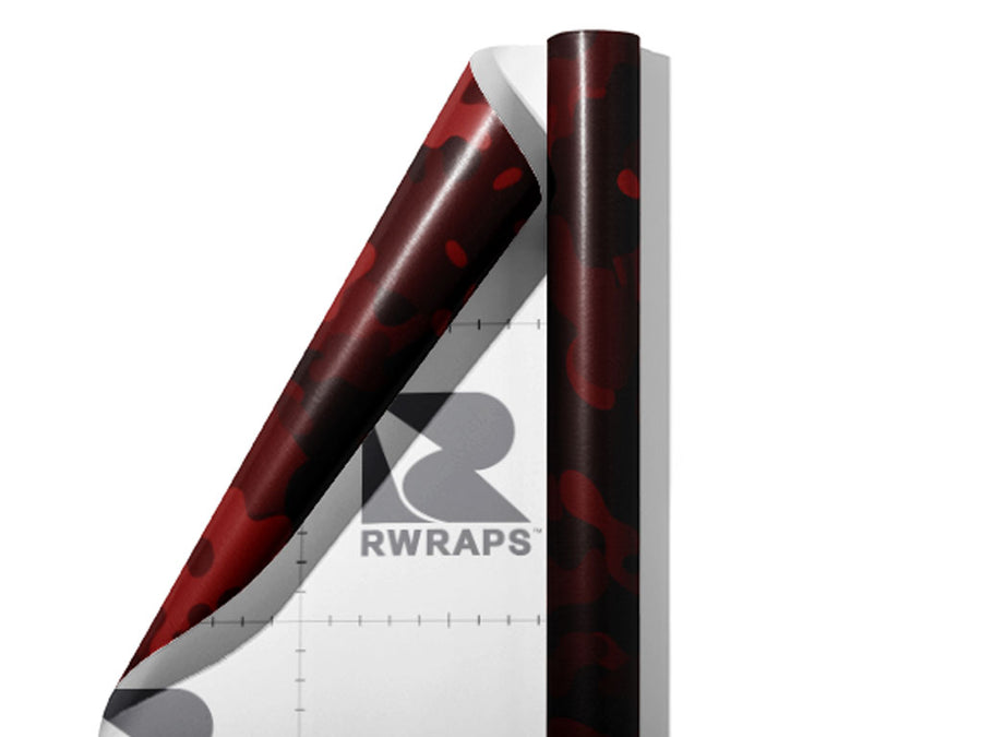 Burgundy ERDL Camouflage Wrap Film Sheets~Rwraps Series 914 Burgundy ERDL Camouflage Scrolled Sheet~3