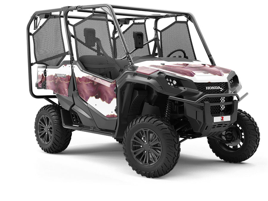 Burgundy Lip Gemstone Utility Vehicle Vinyl Wrap